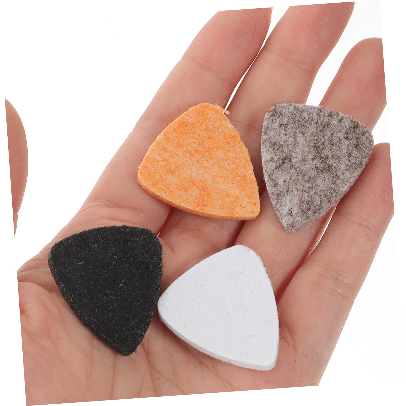VICASKY 80piezas Púas De Ukelele Multicolores De Fieltro Para Guitarra Púas Pulgar Para Guitarristas Accesorios Musicales Prácticos y Ligeros Para Músicos