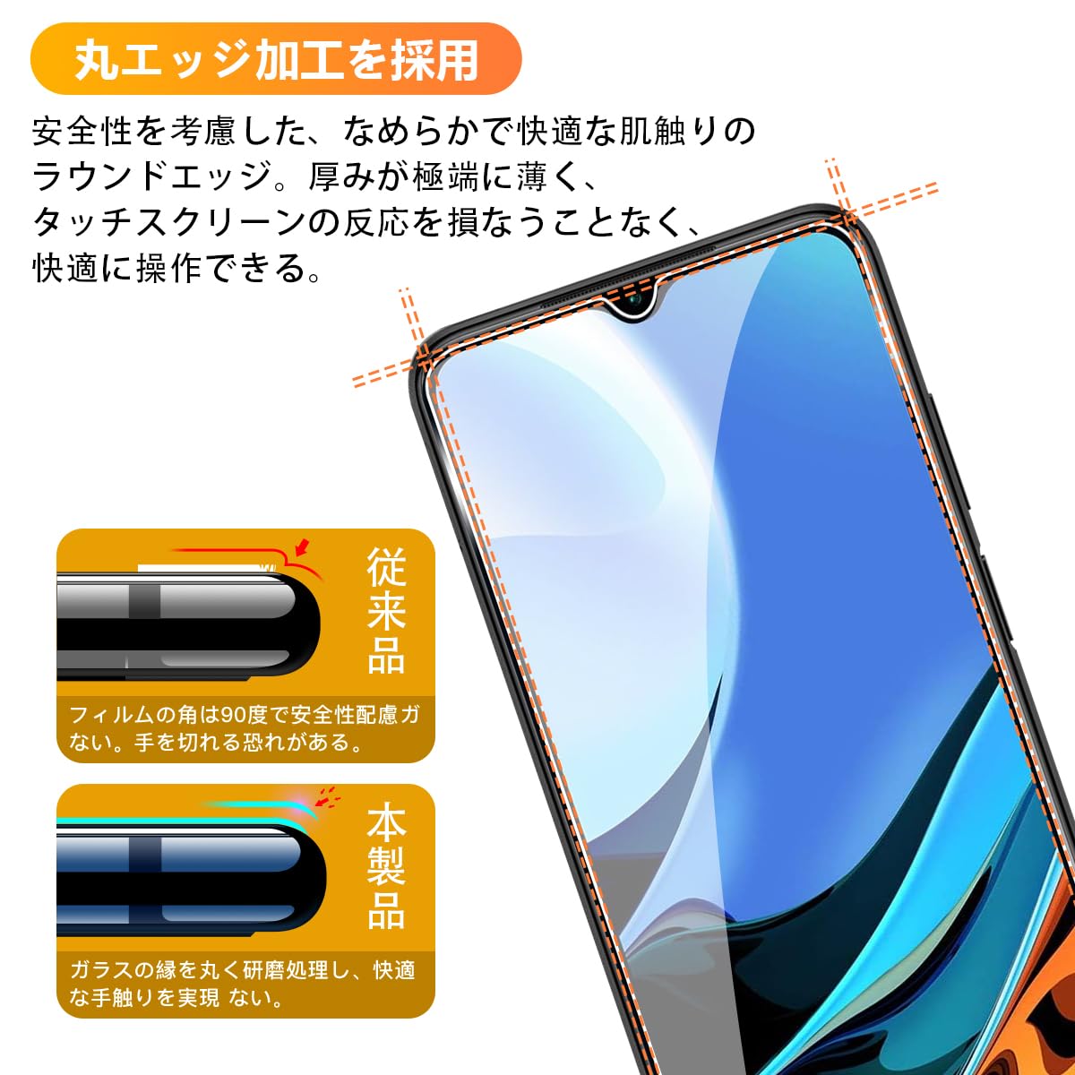 Xiaomi Redmi 9T ガラスフィルム付　2セット Amazon.co.jp: 【2枚セット】 対応 Xiaomi Redmi 9T ガラス