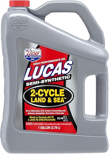 Lucas Oil 10557 Semisintético TC-W3 Aceite de tierra y mar de 2 ciclos - 1 galón