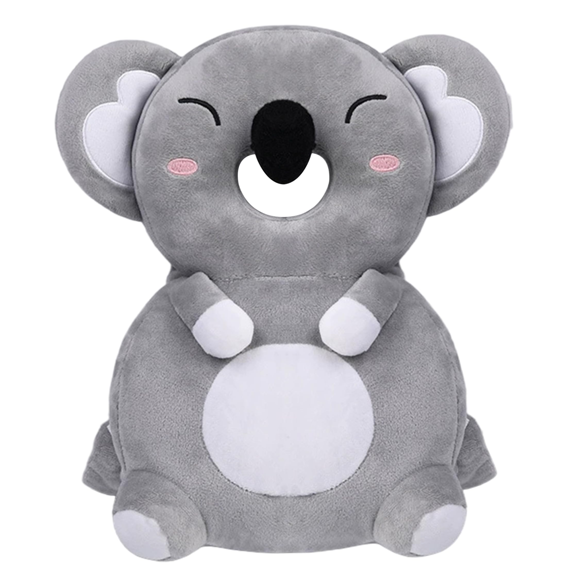 Baby Head Protector Backpack, Shock-Absorbent Toddler Head Protector with Adjustable Straps, Gray (Includes Chest Strap)