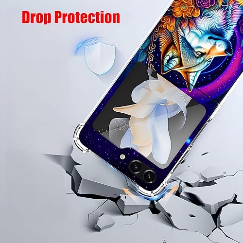 Miniatura 17 de Funda para Galaxy Z Flip 5, bonita funda protectora contra caídas de gato blanco y naranja, a prueba de golpes, carcasa protectora de cuerpo Lindo