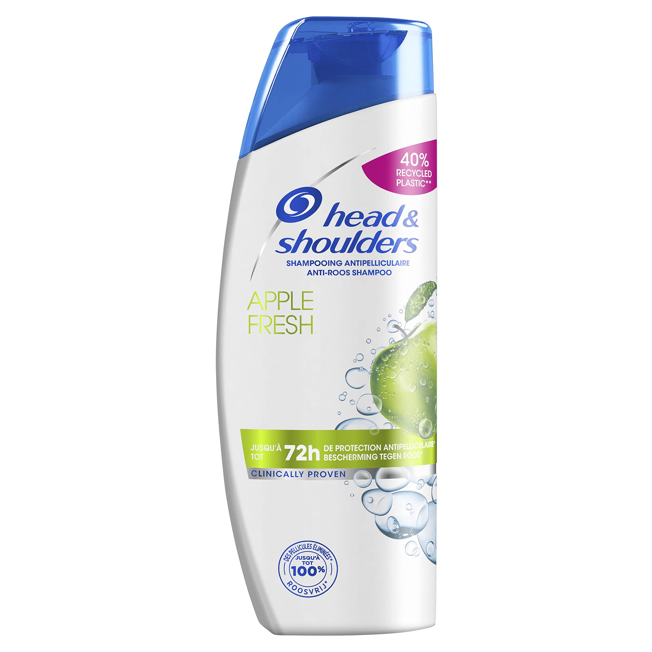 Head & Shoulders, Apple Fresh Shampoing Antipelliculaire, Nettoie et Hydrate les Cheveux et le Cuir chevelu, Lot de 6x285 ml