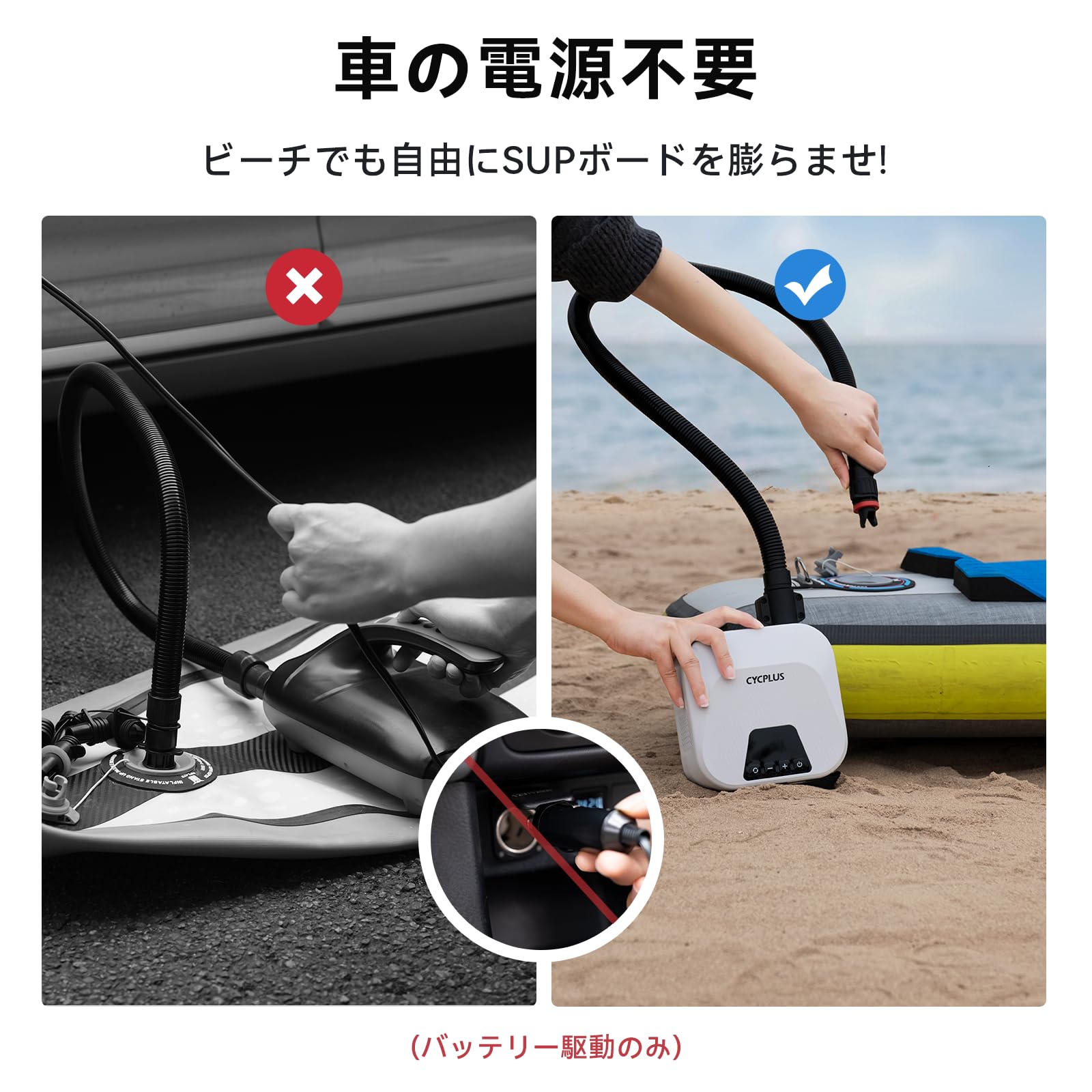 CYCPLUS 電動ポンプ CYCPLUS』電動ポンプレビュー：電動を選ぶメリットとリスク