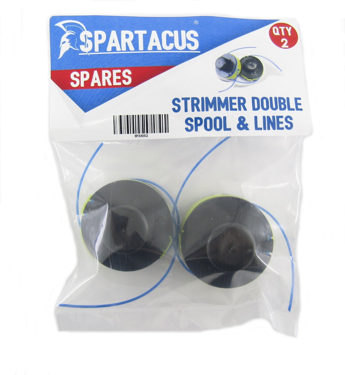 Spartacus Pack of 2 Spool and Line Fits B&Q FPGT250-2 (2013 ONLY) LTEG07-250