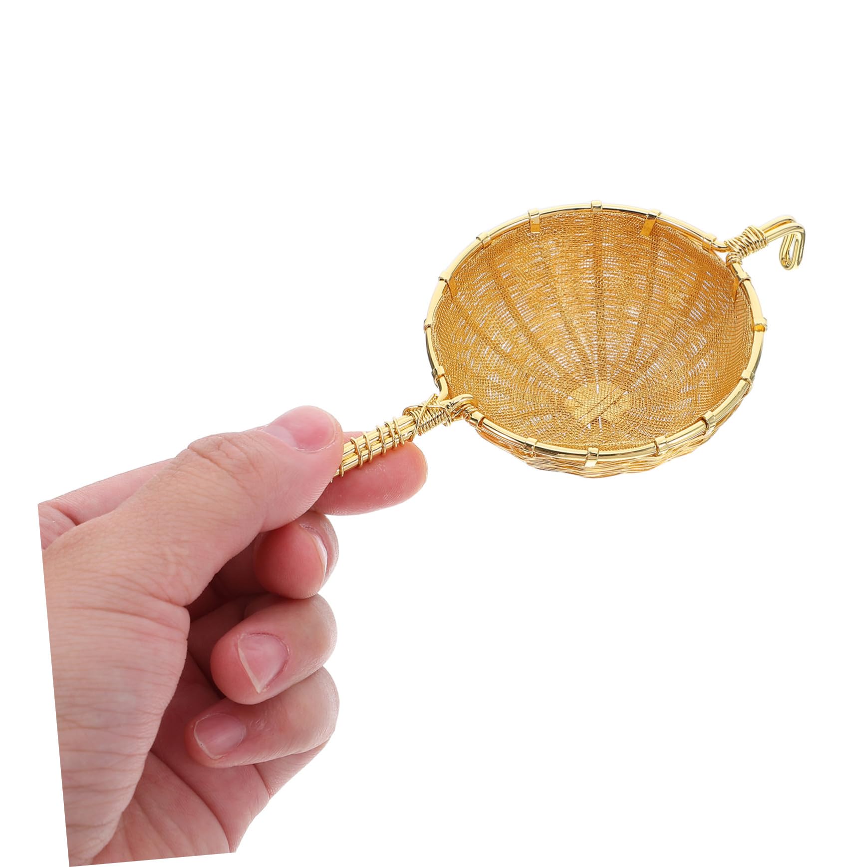 Ipetboom Infuseur à Thé Cuivre avec Poignée Passoire à Thé Vrac Filtre Réutilisable et Infusions