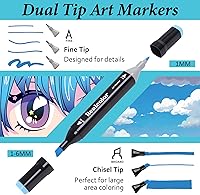 Vista 2 de 120 Alcohol Markers Set,Dual Tip Art Markers for Adult Coloring, Alcohol Marker Set for Drawing,Coloring,Sketching,Card Making,Illustration, Ideal