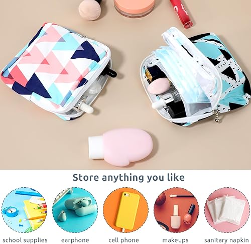 Miniatura 3 de Bolsas de período para adolescentes, bolsa de período, bolsa de almacenamiento de almohadilla sanitaria, bolsas de período para adolescentes y