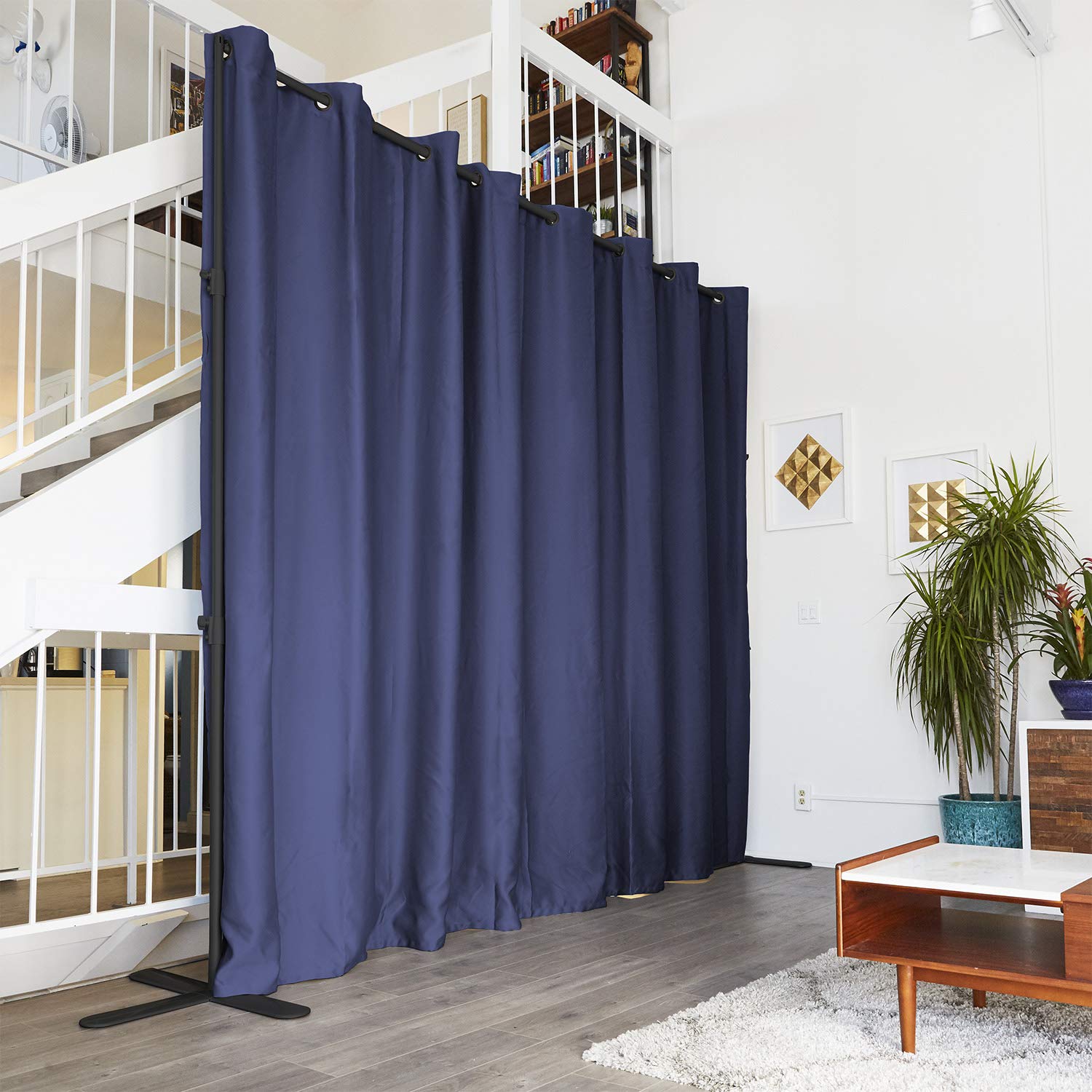 End2End Room Divider Kit - Medium A, 8ft Tall x 7ft 6in - 12ft Wide, Harbor Blue (Room/Dividers/Now)