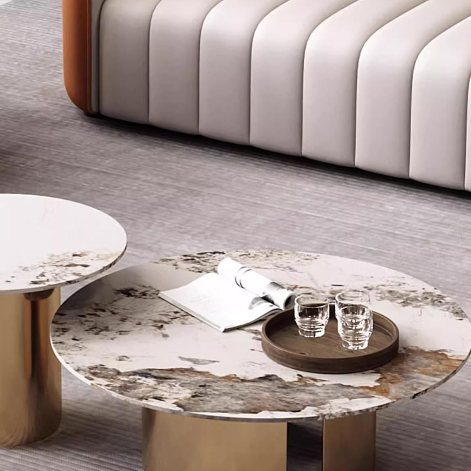 Negotiation and Reception Sofa Set, Three-Person Business Rest Area Sofa Set in The Hotel Lobby Hall, VIP Reception and Sales Office(A6)