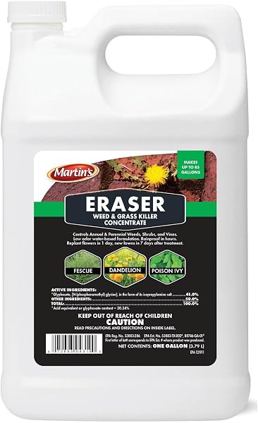 Control Solutions Inc. 82004319 Eraser Weed & Grass Killer Concentrate, 1_Gallon, 128 oz