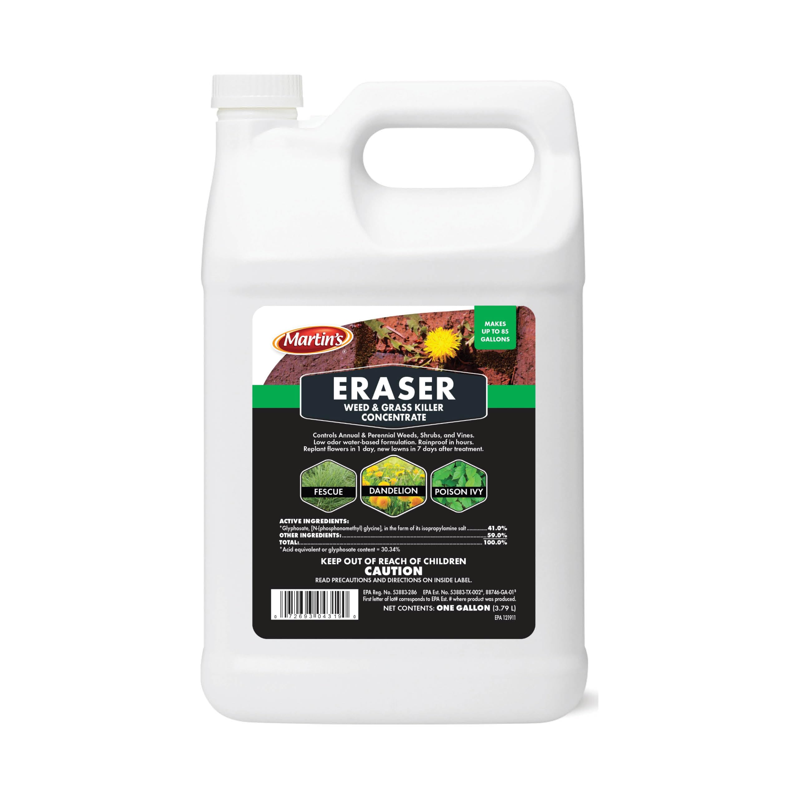 Control Solutions Inc. 82004319 Eraser Weed & Grass Killer Concentrate, 1_Gallon, 128 oz