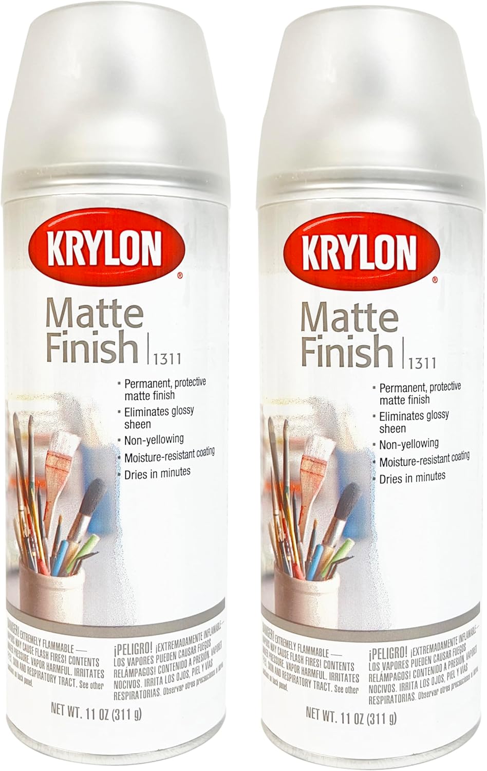 Krylon® Matte Finish 11 oz. Spray - Provides Permanent Surface Protection (Pkg/4)