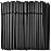 ALINK 500-Pack Black Flexible Drinking Straws, Plastic Disposable Bendy Straws - 7.75 x 0.23