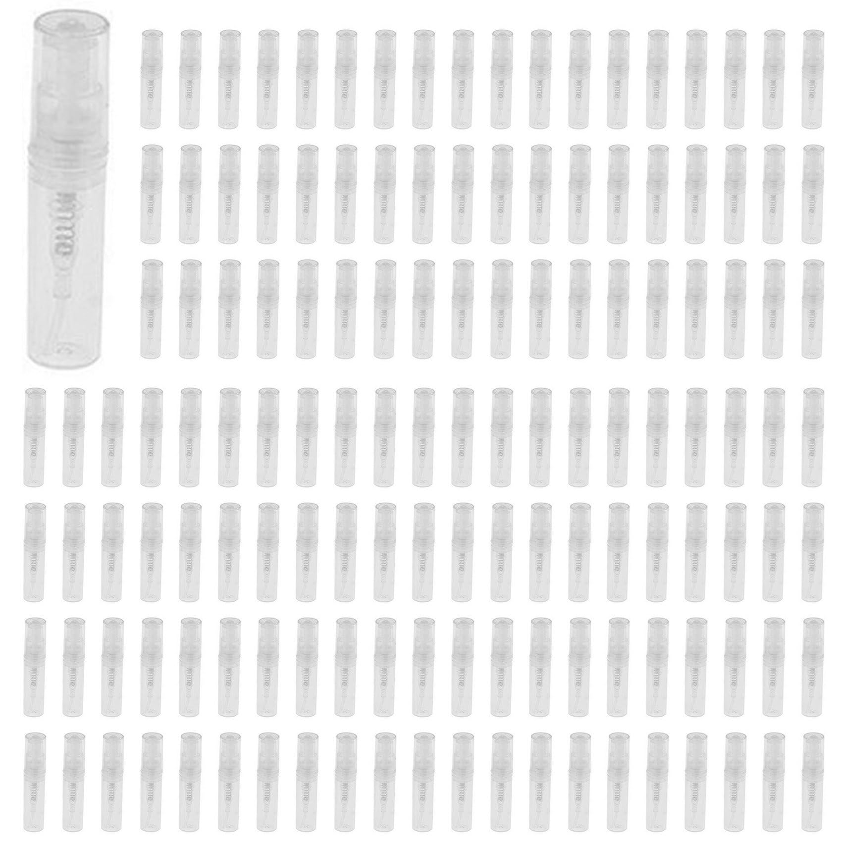 Jnchdghwa Mini Transparent 2 ML Plastic Bottle Perfume Empty Sample Bottle Suitable for Travel Party 540Pcs