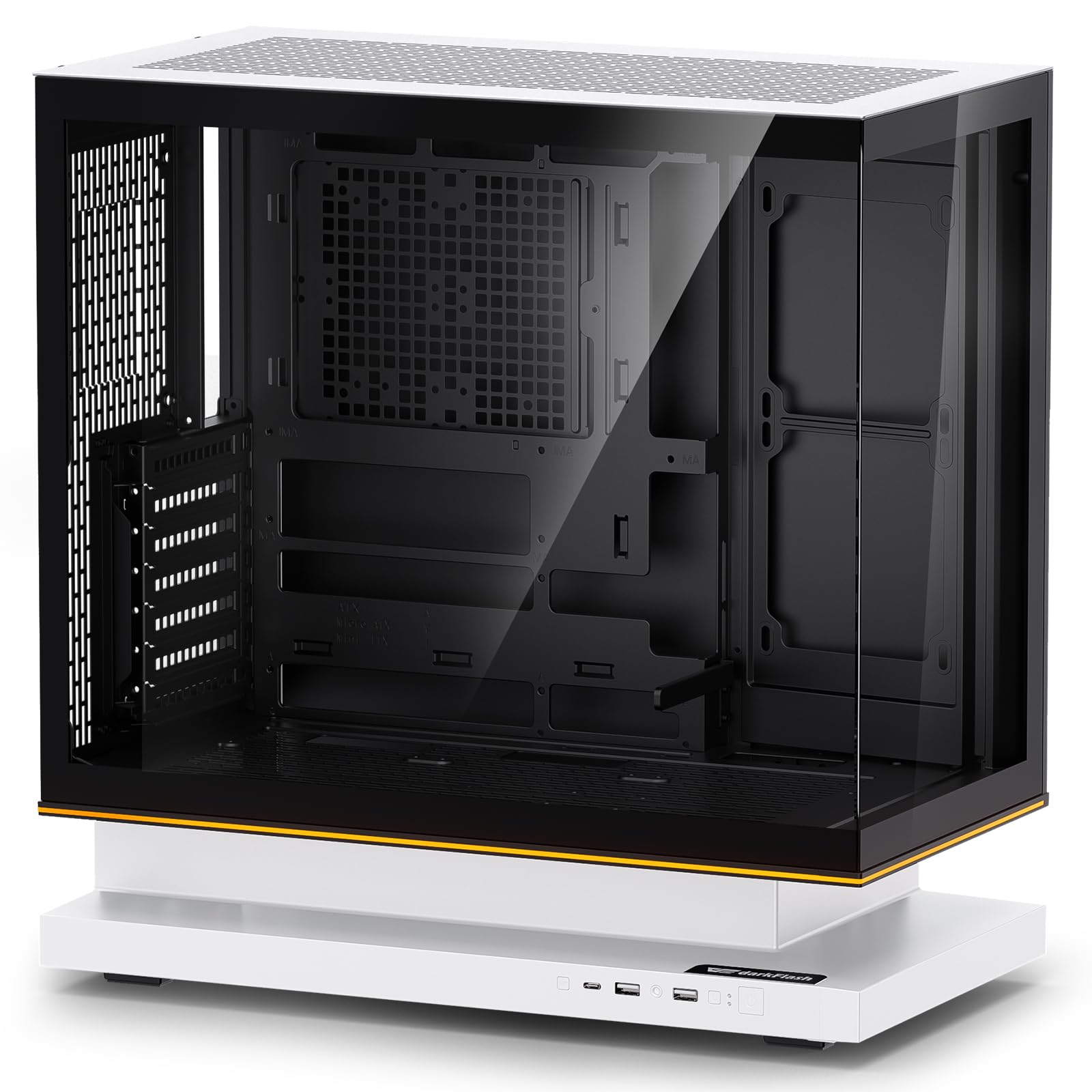 darkFlash FLOATRON F1 ATX PC Case, 360mm AIO Ready, Floating Design