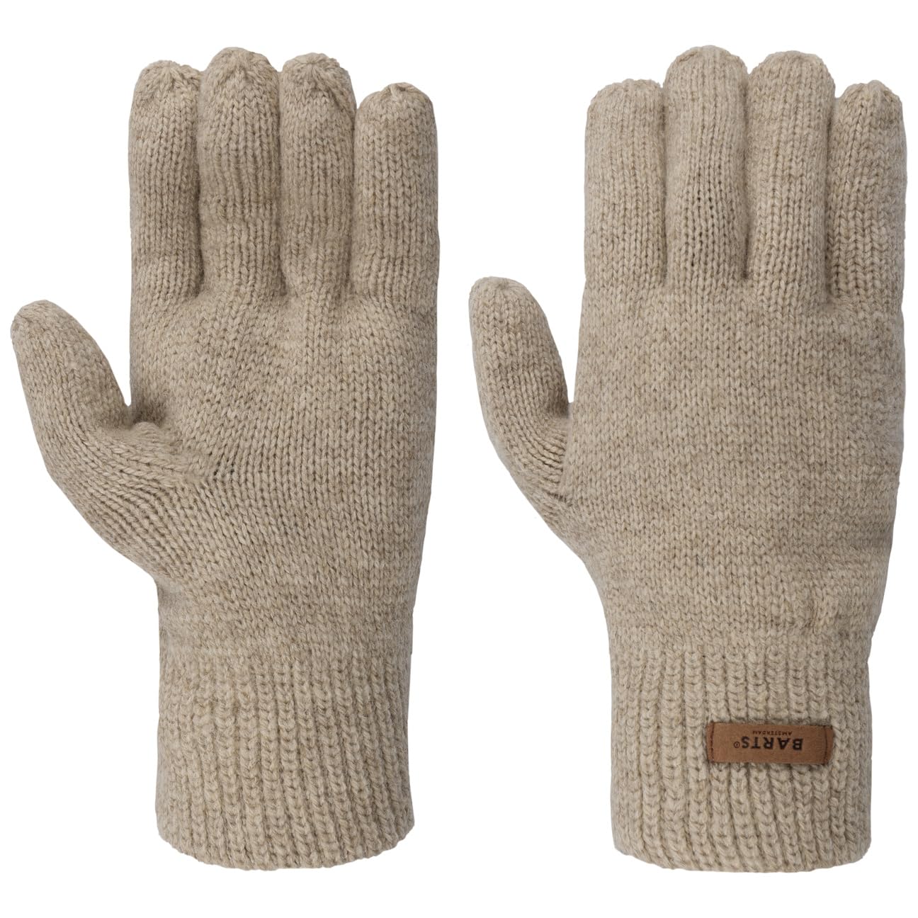 Barts Haakon Lambswool Gloves full-fingered knit (L/XL - beige)