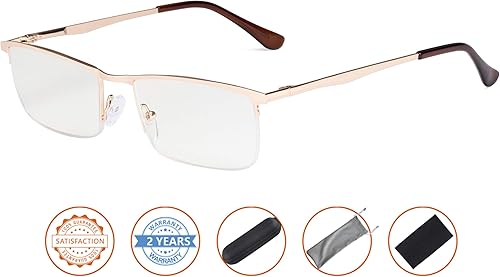 Miniatura 2 de CessBlu Protección UV,Anti rayos azules,Gafas de lectura de computadora de medio borde