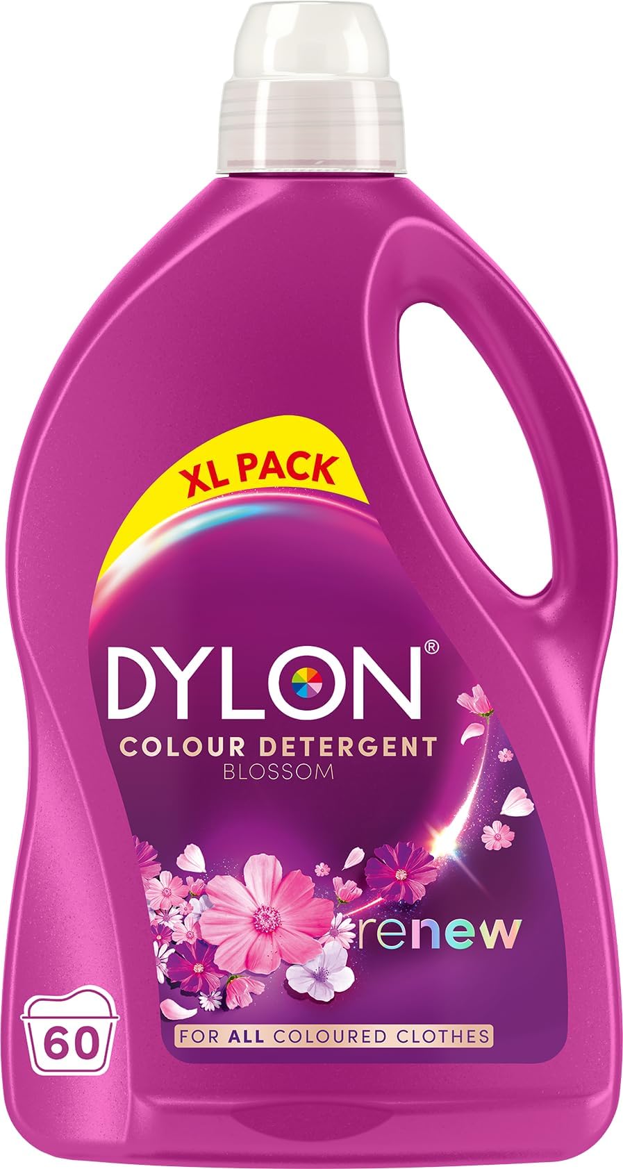 Blossom Colour Detergent (60 Wash Loads), Liquid Laundry Detergent for all Coloured Clothes, renewing in every wash with optimal results in 10 washes