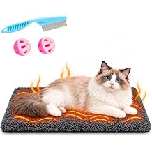 Self Warming Cat Mat, Thermal Pet Bed Dark Grey, 29.545.3in