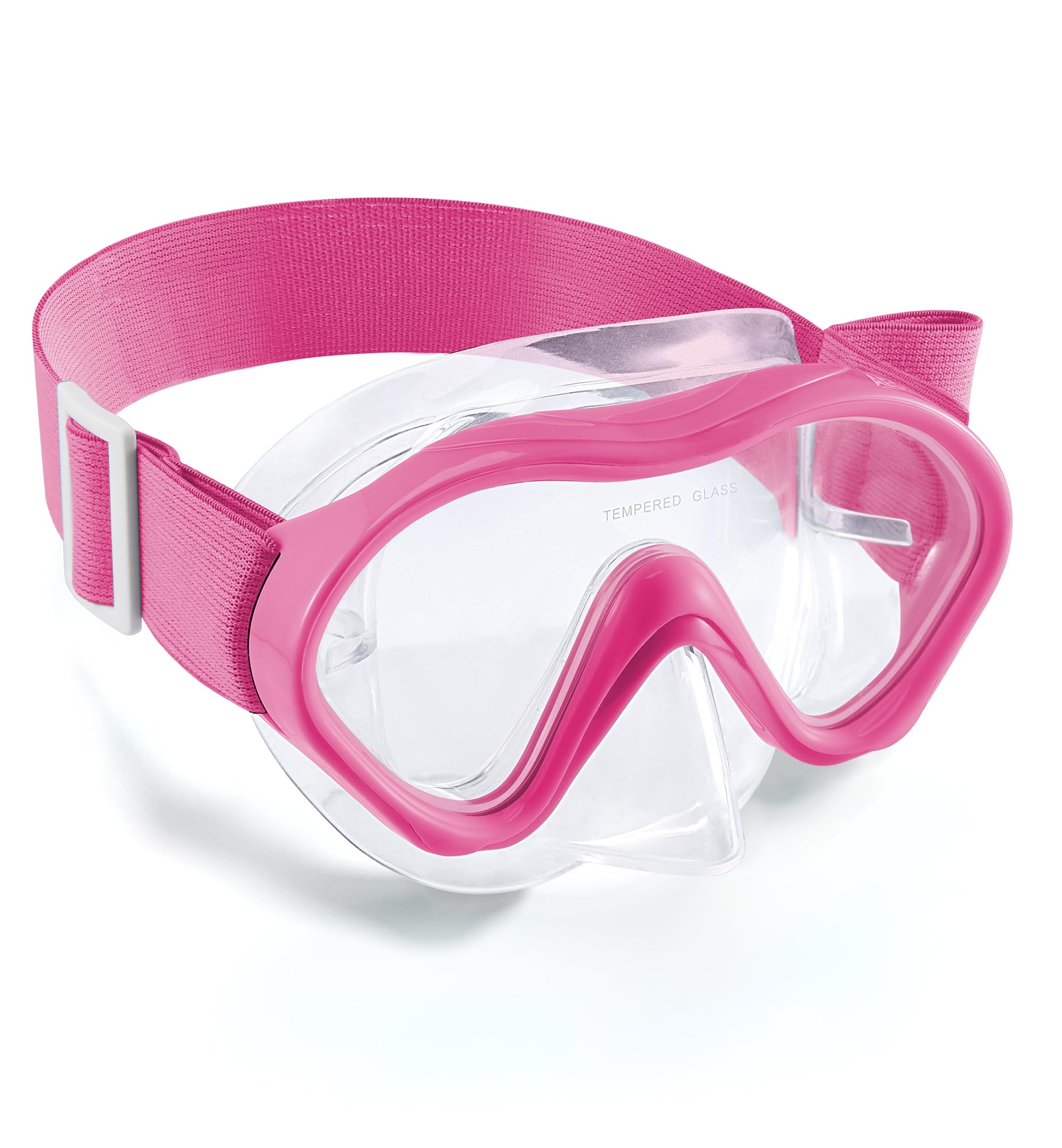 Aegend Kids Swim Goggles Snorkel Diving Mask for Kids Youth 3-15, Knitted Fabric Strap, Anti-Fog 180° Clear View