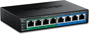TRENDnet TPE-TG44g – Conmutador de 8 puertos (Gigabit PoE+ GREENnet)