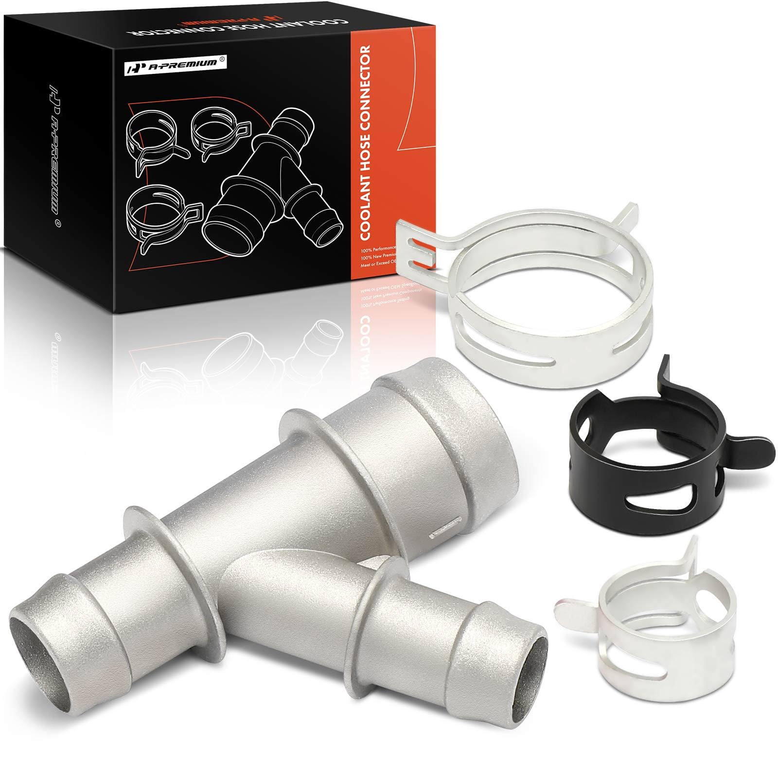 A-Premium Engine Coolant Radiator Hose Y Junction Connector