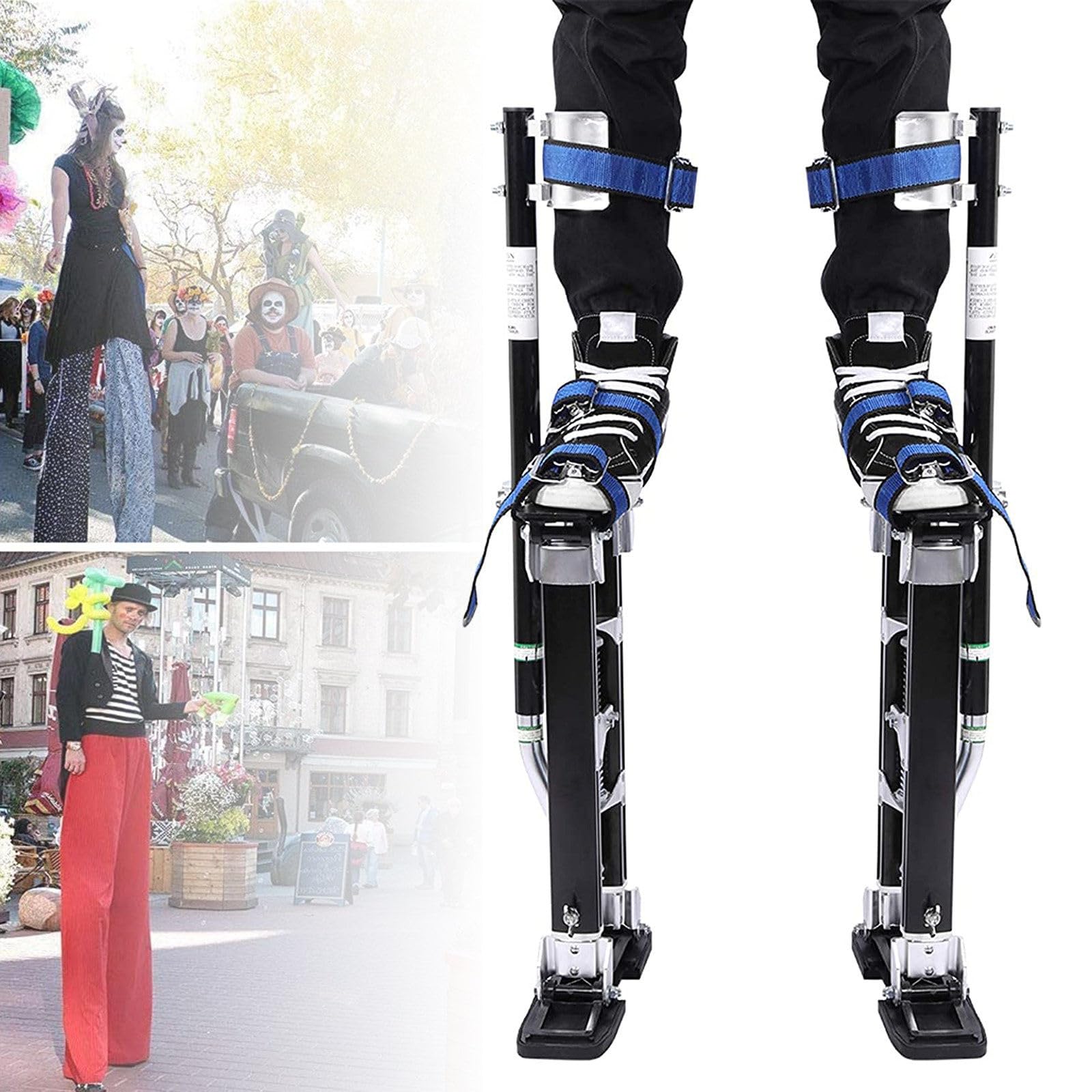 FANGQMM Professional 18-30in/20-40in Silver Drywall Stilts Durable, Stilts Costume, Aluminum Drywall Stilts Height Adjustable Lifts Tool for Sheetrock Painting Painter Taping 101cm/40in