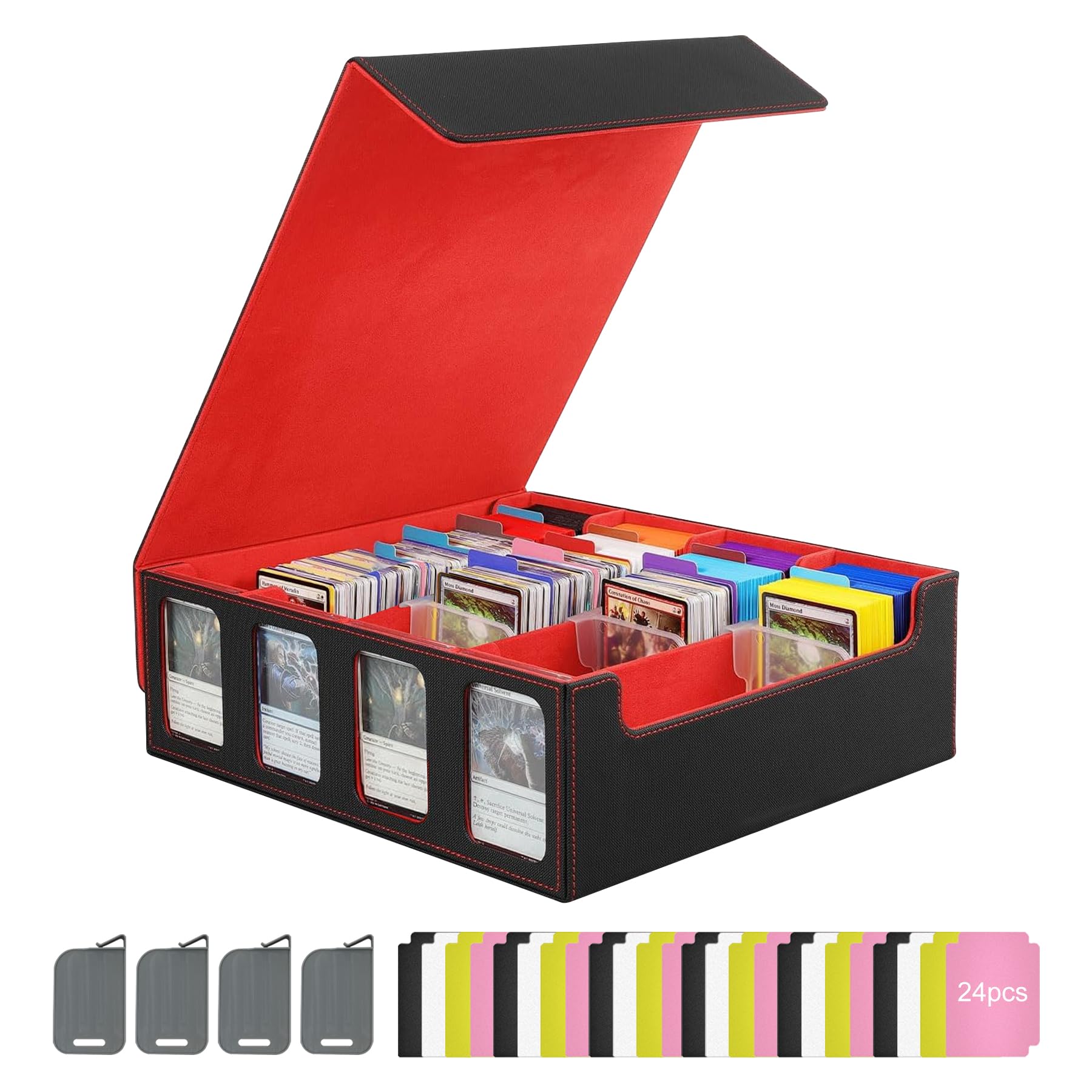 Amazon.co.jp: HG CHASING TRIBE デッキケース トレカケース PU レザー