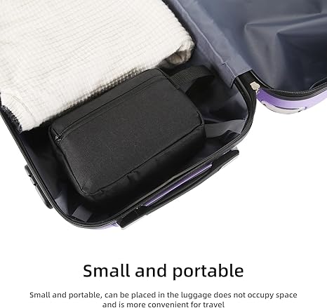 Travel Toiletry bag Toiletry bag for women men Hanging Cosmetic bag Travel accessories for Women Men (Black)