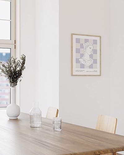 Miniatura 5 de HAUS AND HUES Decoración pastel danesa, arte de pared estético morado, bonitos pósteres de habitación, impresiones pastel danesas (sin marco, 12 x