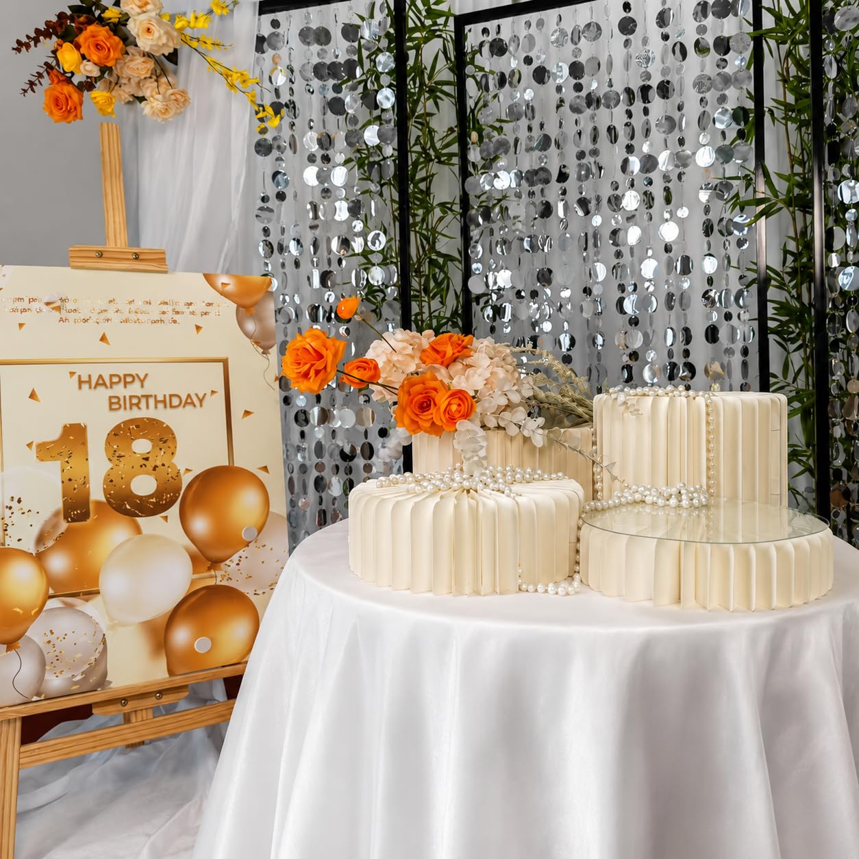 Display Ständer Set 4-teilig – Höhenverstellbare Präsentations-Erhöhungen mit stabilen PVC-Platten – Faltbares Buffet Podest für Desserttisch, Hochzeit, Geburtstag & Candy Bar Deko