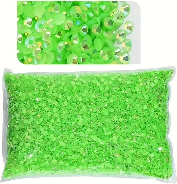 Resin Jelly Rhinestones for Bedazzling Flat Back 30000pcs Vibrant Jelly Rhinestone Kit - Colorful, Clear Resin Gems for DIY Crafts Nail Ari Makeup & Tumbler Decoration(Rose red-3mm10000pcs)