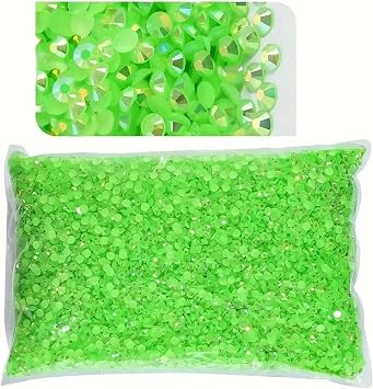 Resin Jelly Rhinestones for Bedazzling Flat Back 30000pcs Vibrant Jelly Rhinestone Kit - Colorful, Clear Resin Gems for DIY Crafts Nail Ari Makeup & Tumbler Decoration(Rose red-3mm10000pcs)