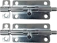 Vista 12 de QCAA Deco Perno de barril deslizante de acero duradero, 2 pulgadas, revestimiento negro, paquete de 4, fabricado en Taiwán