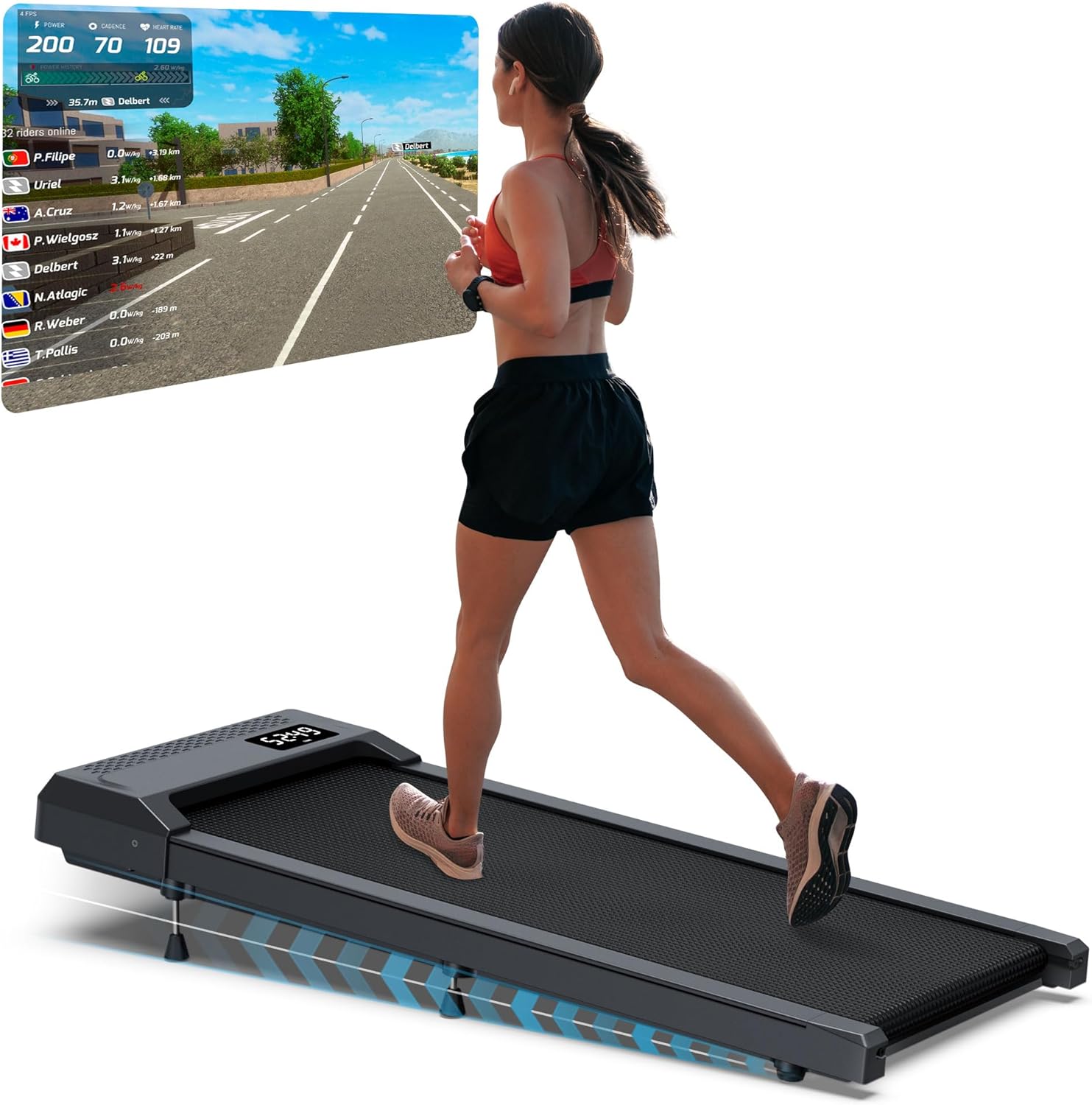 WELLFIT Walking Pad in use