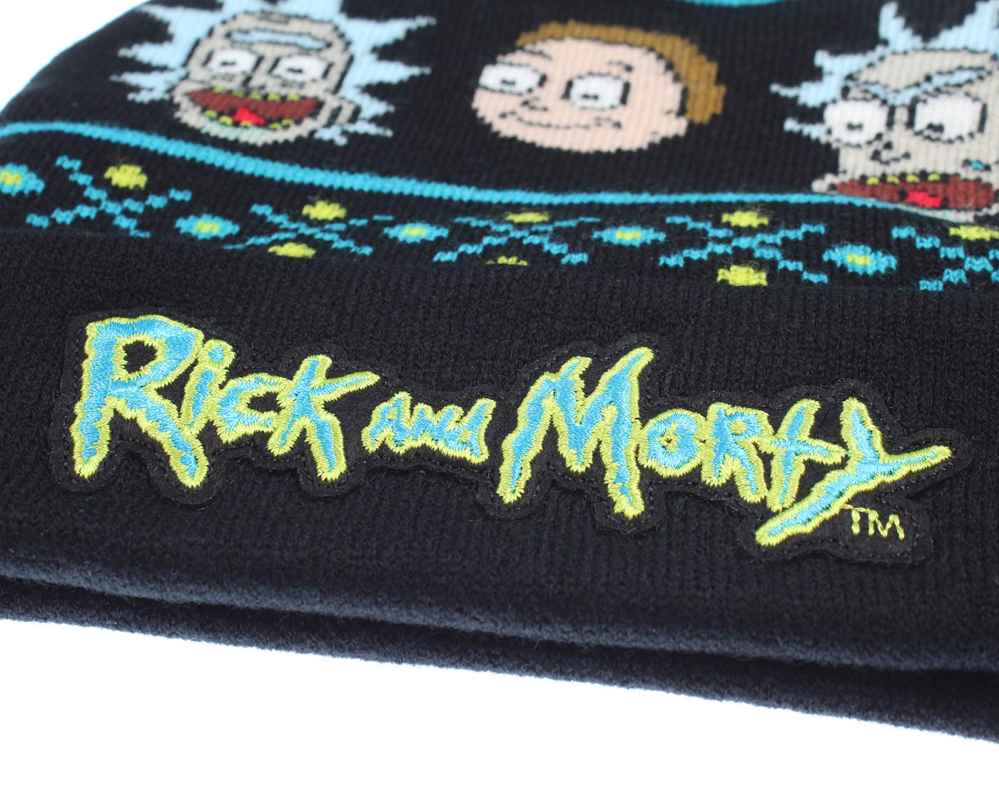 Morty Magic Jacquard Pom Beanie Hat 