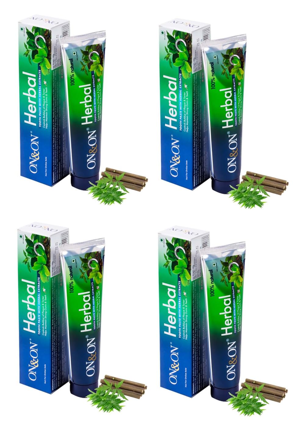 On&On Herbal Tooth Paste With Herbal Extracts -150g (Pack of 4) (B0D33Y8NT9) Amazon Price History, Amazon Price Tracker