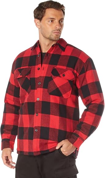 Rothco Buffalo Plaid Quilted Lined Flannel Jacket