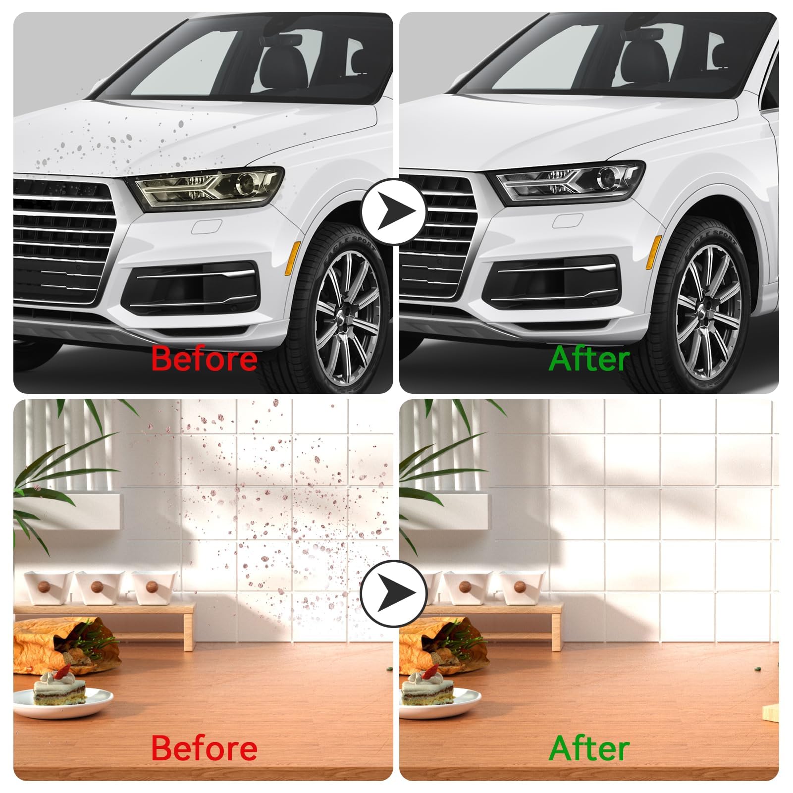 Agatige 5PCS Felt Polishing Pad, 3.1 Inch Wool Polishing Buffing Pad with Alloy Steel Base, Glass Polishing Pads Oscillating Multitool Felt Polishing Pad with Universal Fit System for Rotary Tools