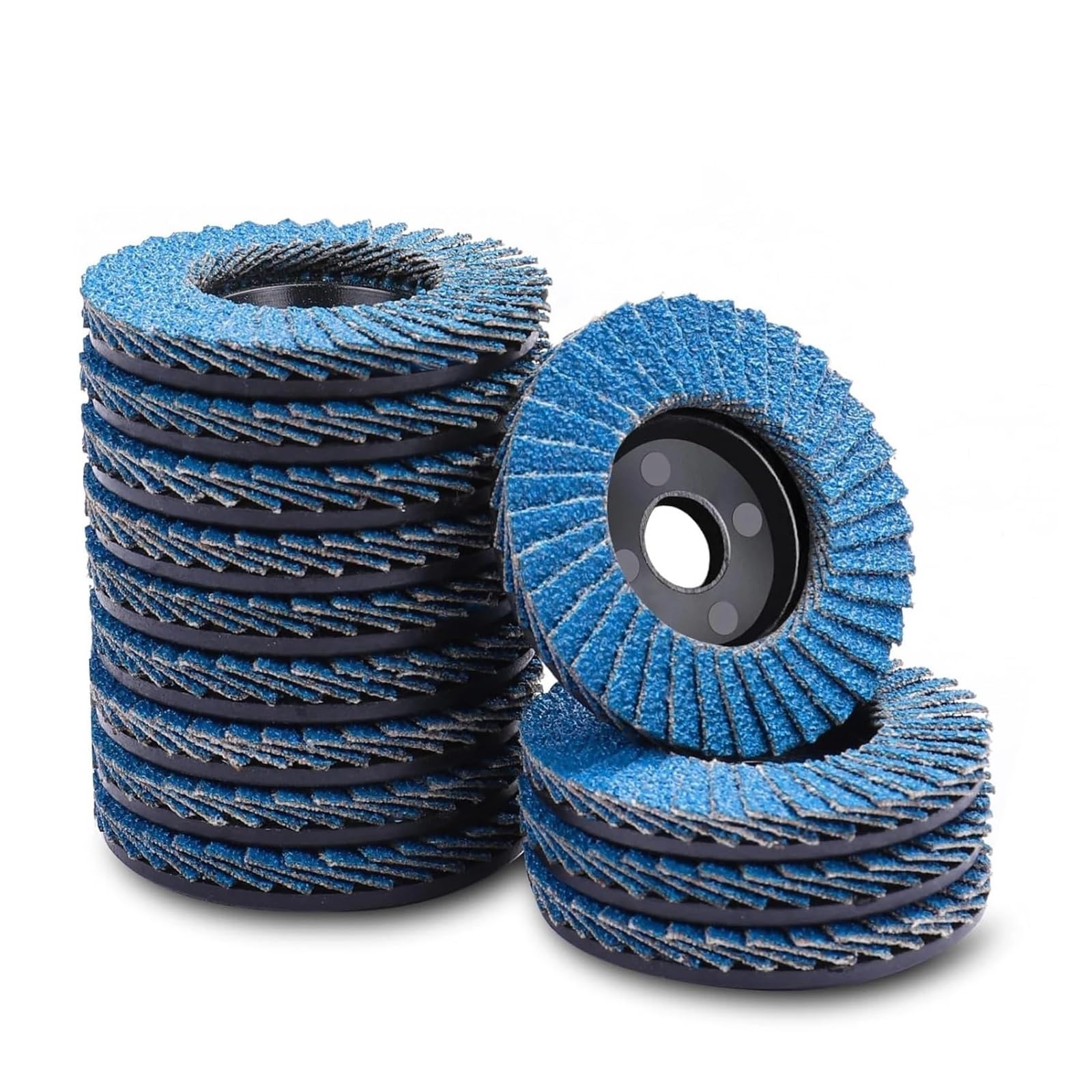 Discos de láminas planas de 75 mm for amolar, cortar, lijar y pulir metales. Herramienta abrasiva.(15pcs,120P)