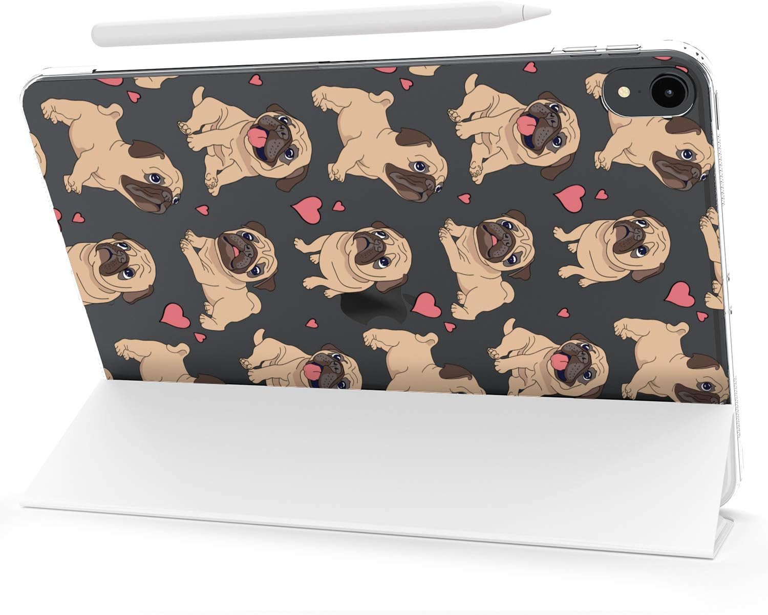 Case for iPad Pro 13 M4 Air M2 11 2024 4th 10.9 2022 10.2 12.9 10.5 9.7 Mini 6 5 4 3 2 1 Kawaii Lovely Girls Cute Magnetic Print Pet Pattern Closure Animals Dog Stand Pug Slim fit Design