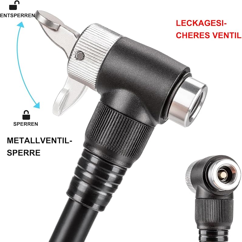 Pompă pentru suspensie bicicletă CXWXC 300 PSI cu manometru, pentru furci MTB de înaltă presiune și amortizoare spate, pompă de aer