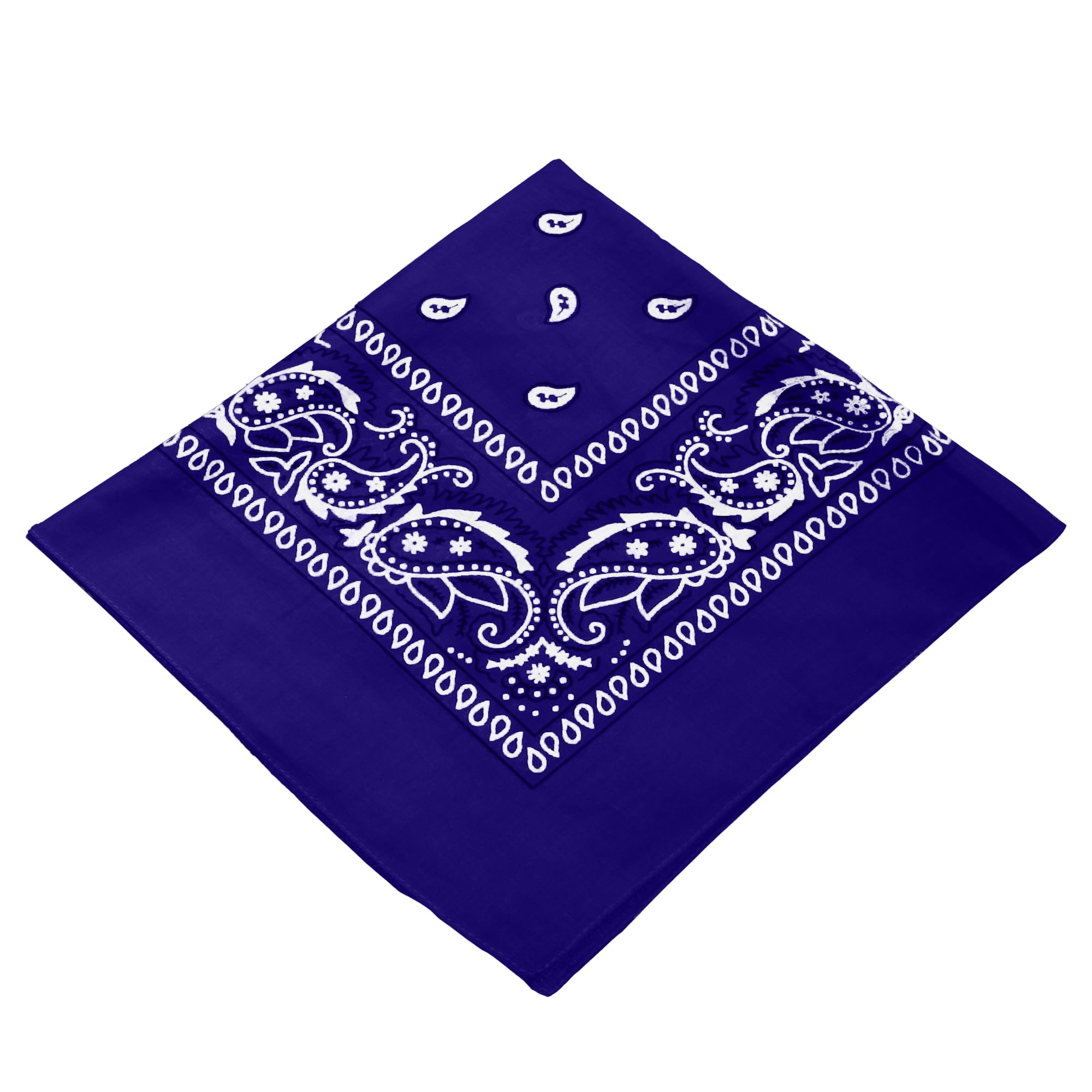 Love My Fashions Women's Purple Love My Fashions® Paisley Bandana Cotton Scarf Cowboy & Cowgirl Neck Scarf Accessories For Men And Square Neckerchief