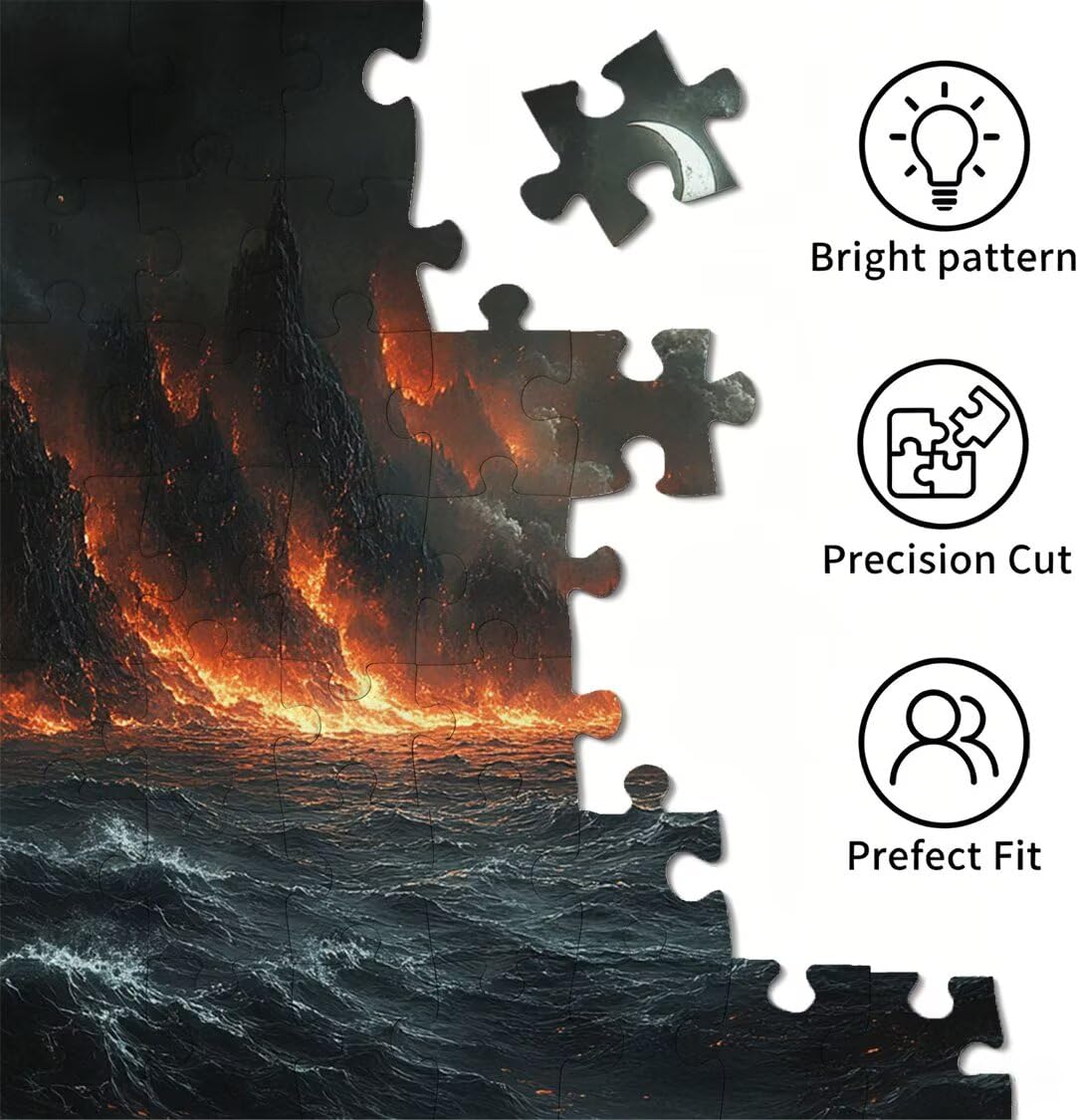 Puzzle 4000 sztuk 141 x 87 cm, Puzzle Dorośli Płomień Księżyca, n-848