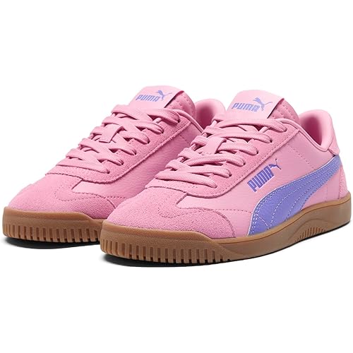 PUMA Unisex-Child Shoes Club 5v5 Sneaker, White Black-Feather Gray, 4 US Big Kid