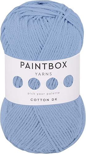 Miniatura 51 de Paintbox Yarns Hilo DK 100% Algodón 1.76oz (50g), 137 Yardas (125m) - Vino Tinto para Crochet, Tejer - Hilo Suave y Ligero de Doble Punto para Ropa