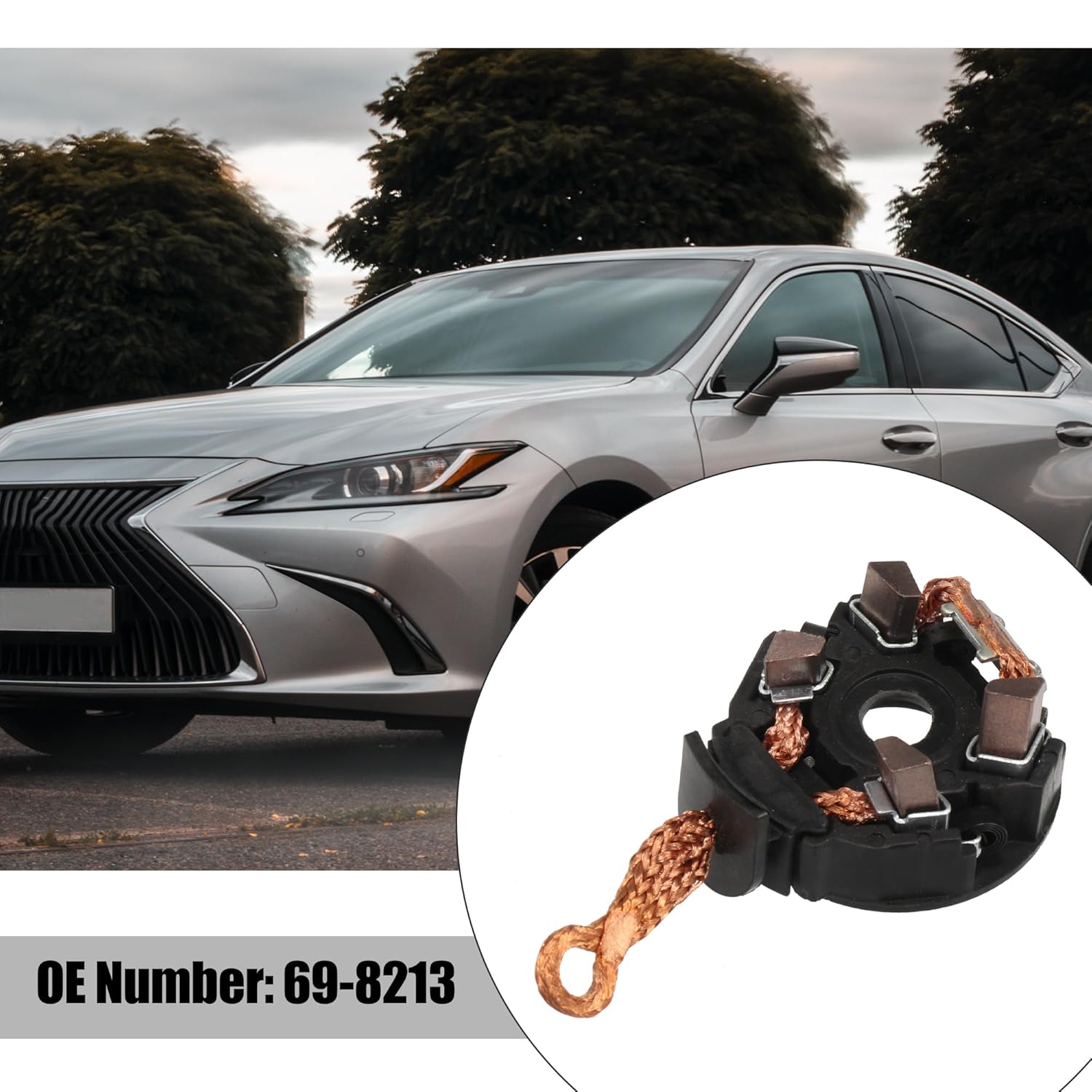 X AUTOHAUX 69-8213 Starter Brush Holder Assembly Replacement for Toyota Highlander 2004-2009 New Starter Motor Brush