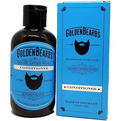 Organic Beard Conditioner (100ml) -Golden Beards- Moisturise your beard and skin, - Stop itching beard - the best Conditioner for your beard. 100% Guaranteed
