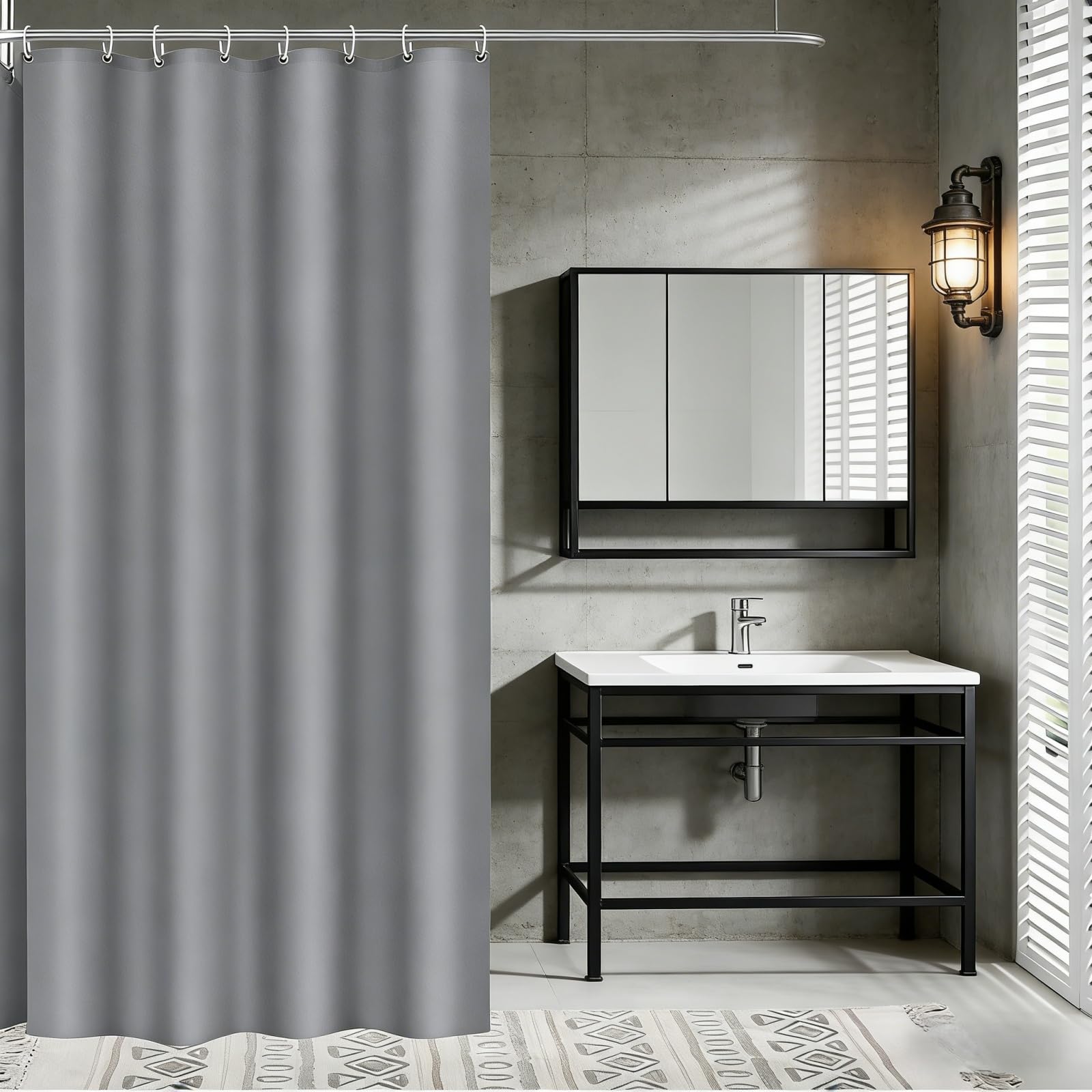 Zmywalny prysznic ain 70 x 180 cm, odporny na pleśń, obciążony brzeg, szary, łazienka ain do wanny, kabin prysznicowych, elegancki wodoodporny wystrój