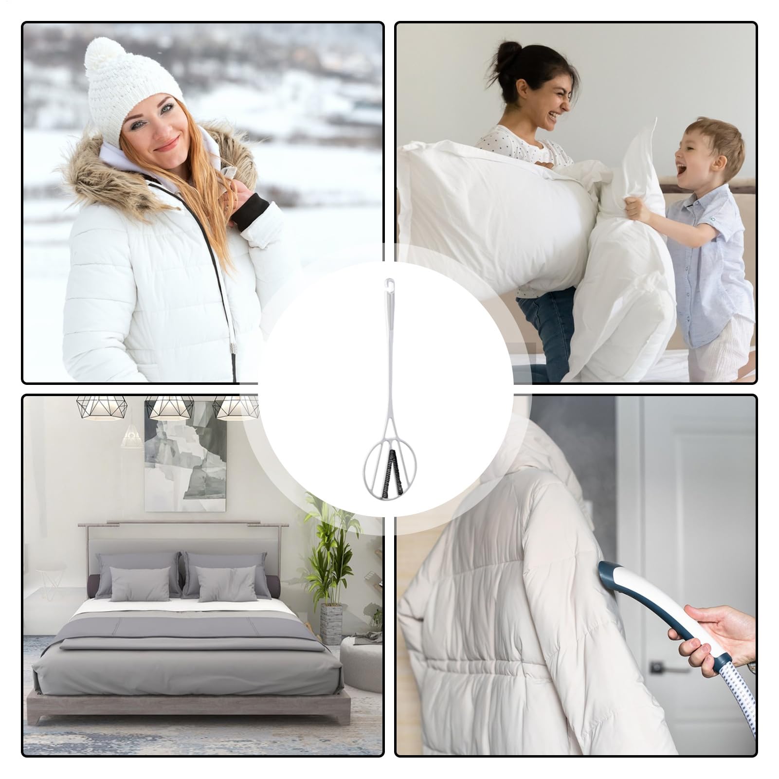 Ligth Weight - Battitappeti, battitappeti, racchetta da consolatore con manico lungo, manuale, copriletto, racchetta, rimozione della polvere di mobili,